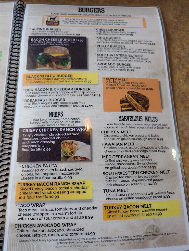  Sparta Family Restaurant