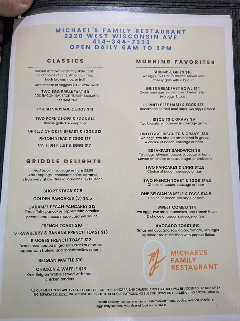  Michael’s Family Restaurant