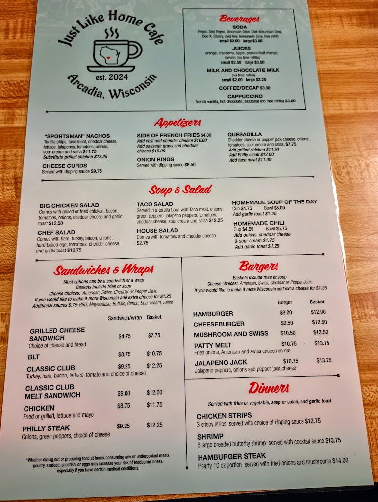  Just Like Home Cafe Llc