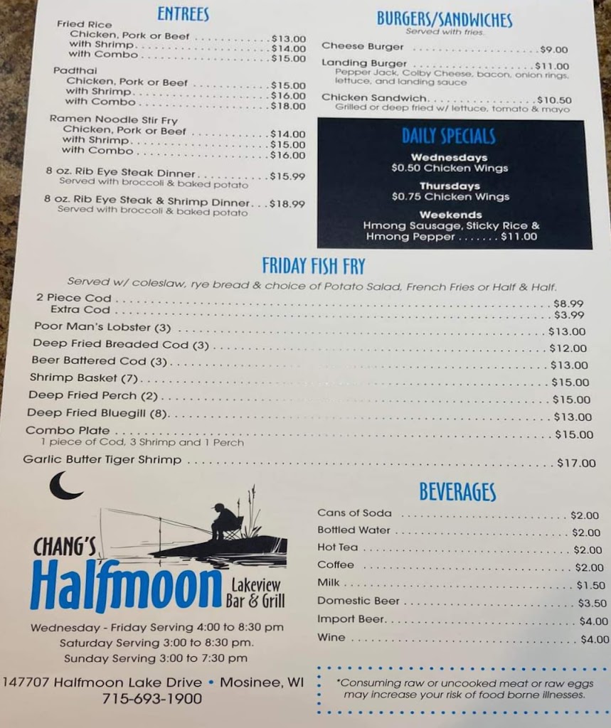  Chang's Half Moon Lakeview Bar & Grill LLC