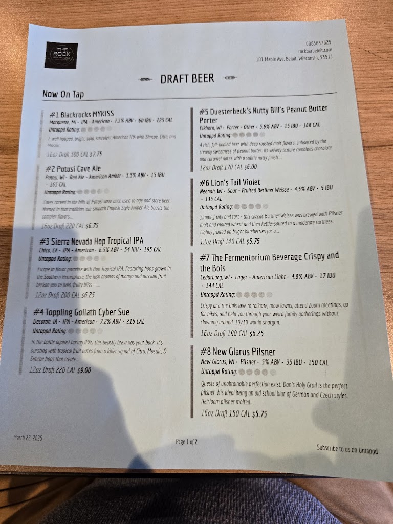  The Rock Bar & Grill