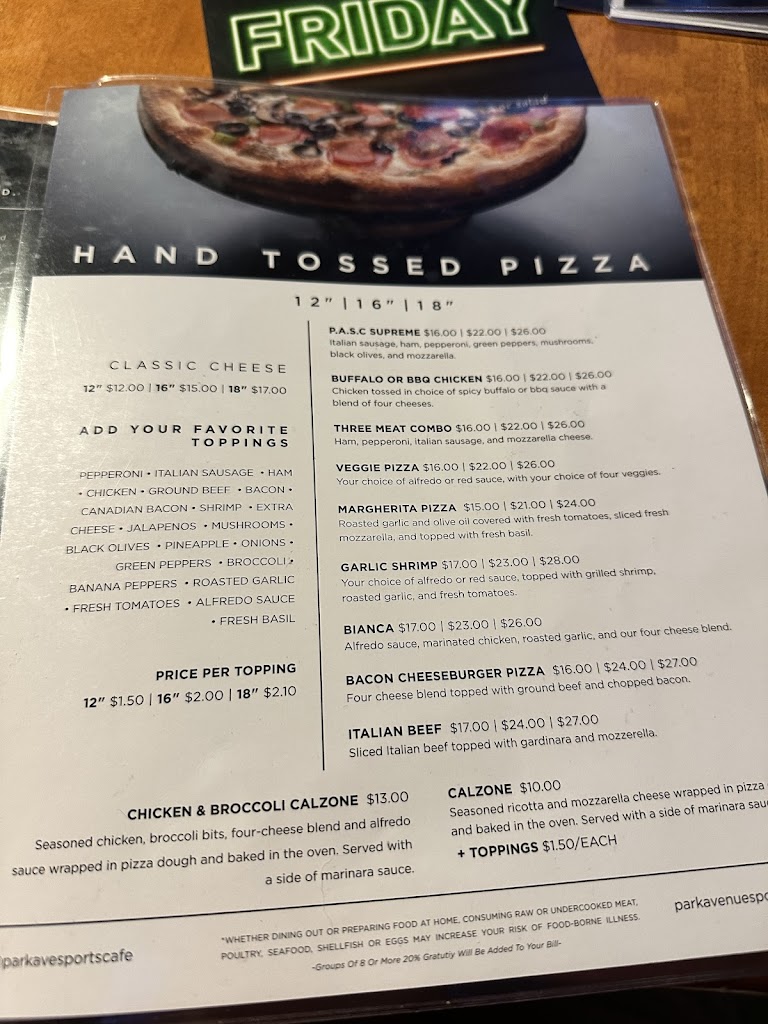  Park Avenue Sports Cafe