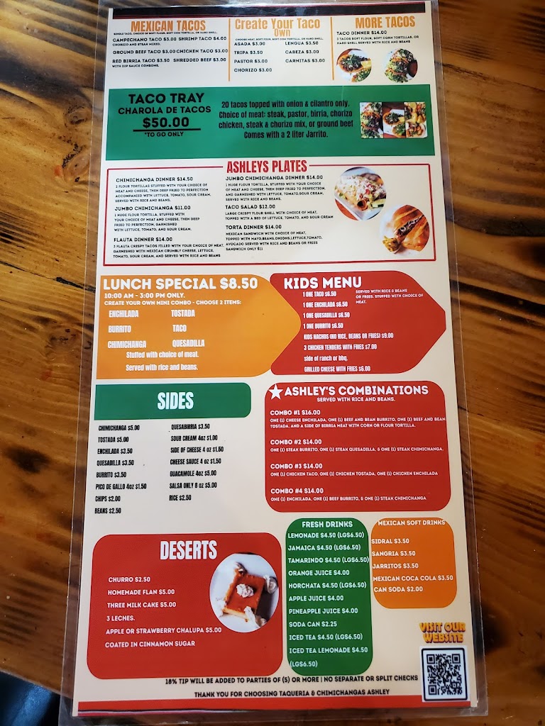  Taqueria Y Chimichangas Ashley’s Restaurant