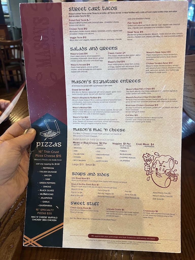  Mason's Eatery & Pub