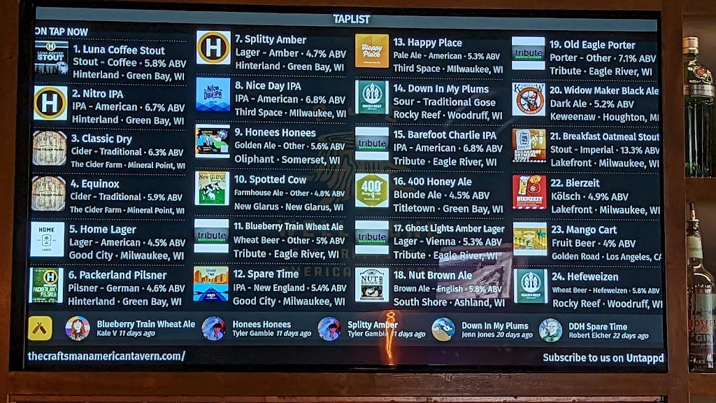  The Craftsman American Tavern