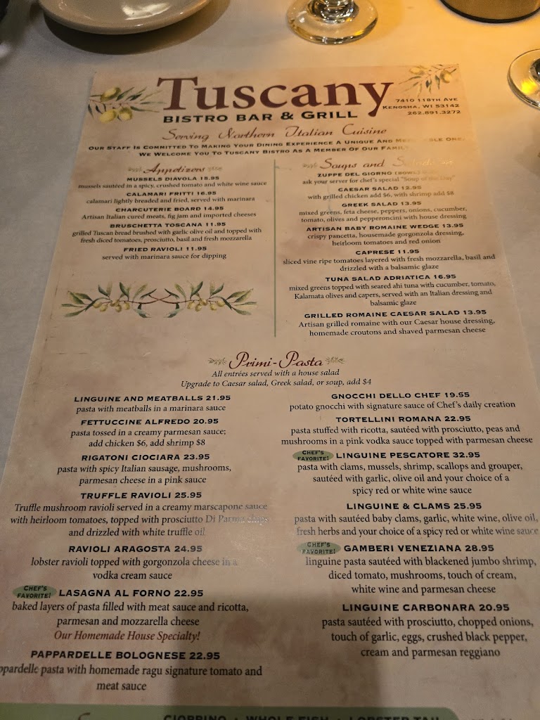  Tuscany Bistro Bar & Grill