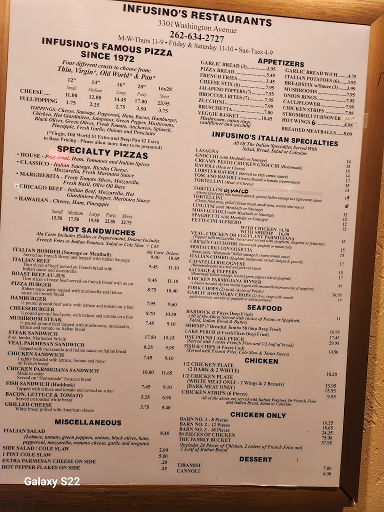  Infusino's Pizzeria West