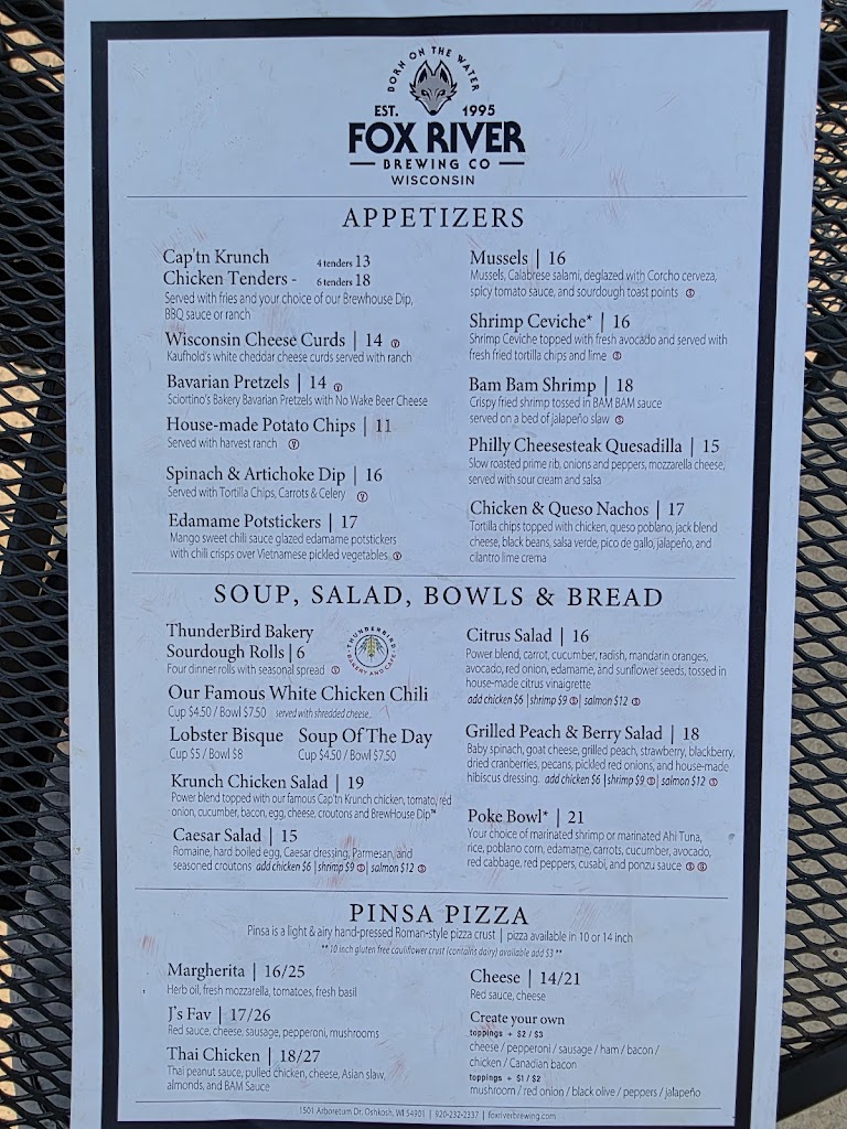  Fox River Brewing Company Waterfront Restaurant