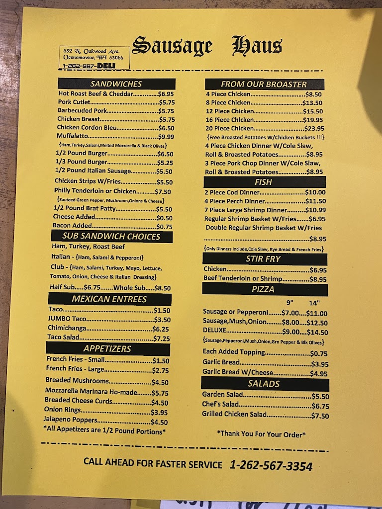  Sausage Haus Meat & Deli