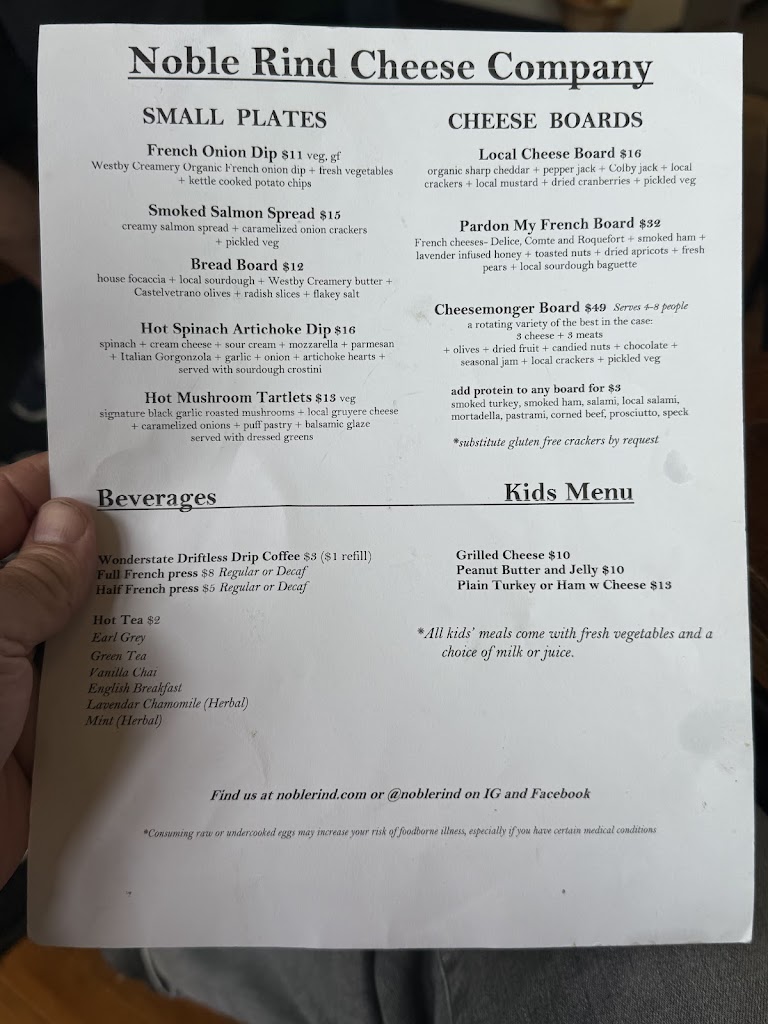  Noble Rind Cheese Company