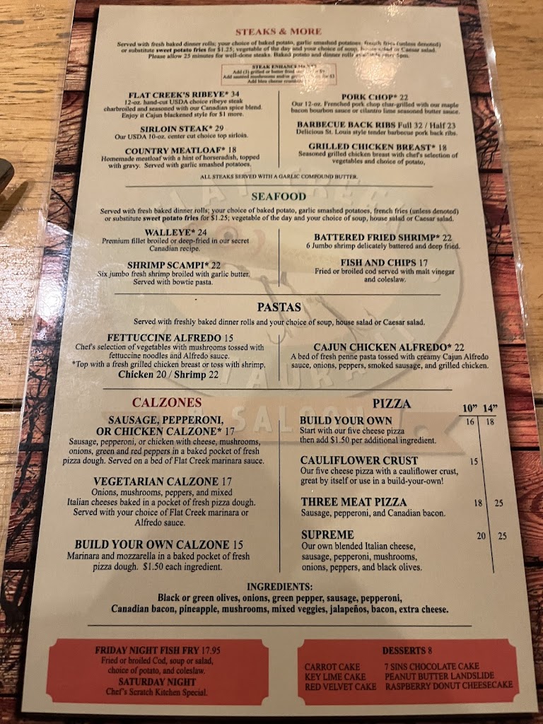  Flat Creek Restaurant & Saloon