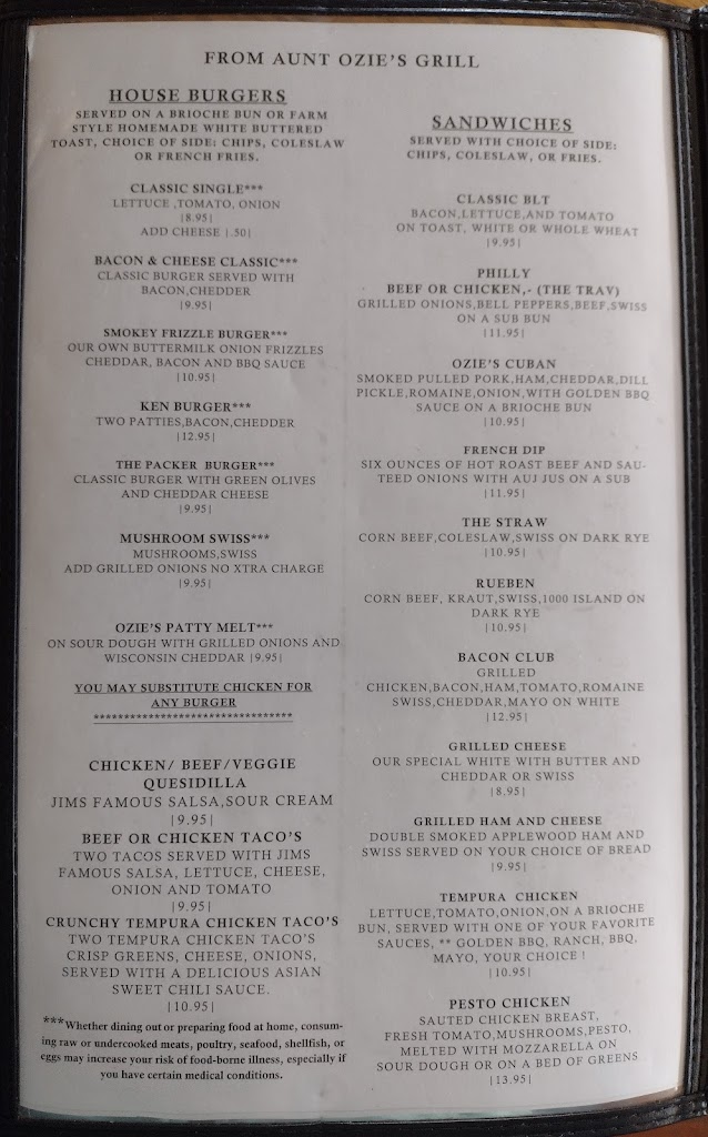  Please refer to Aroma Cozy Cafe’s google site. New owners. Thankyou.