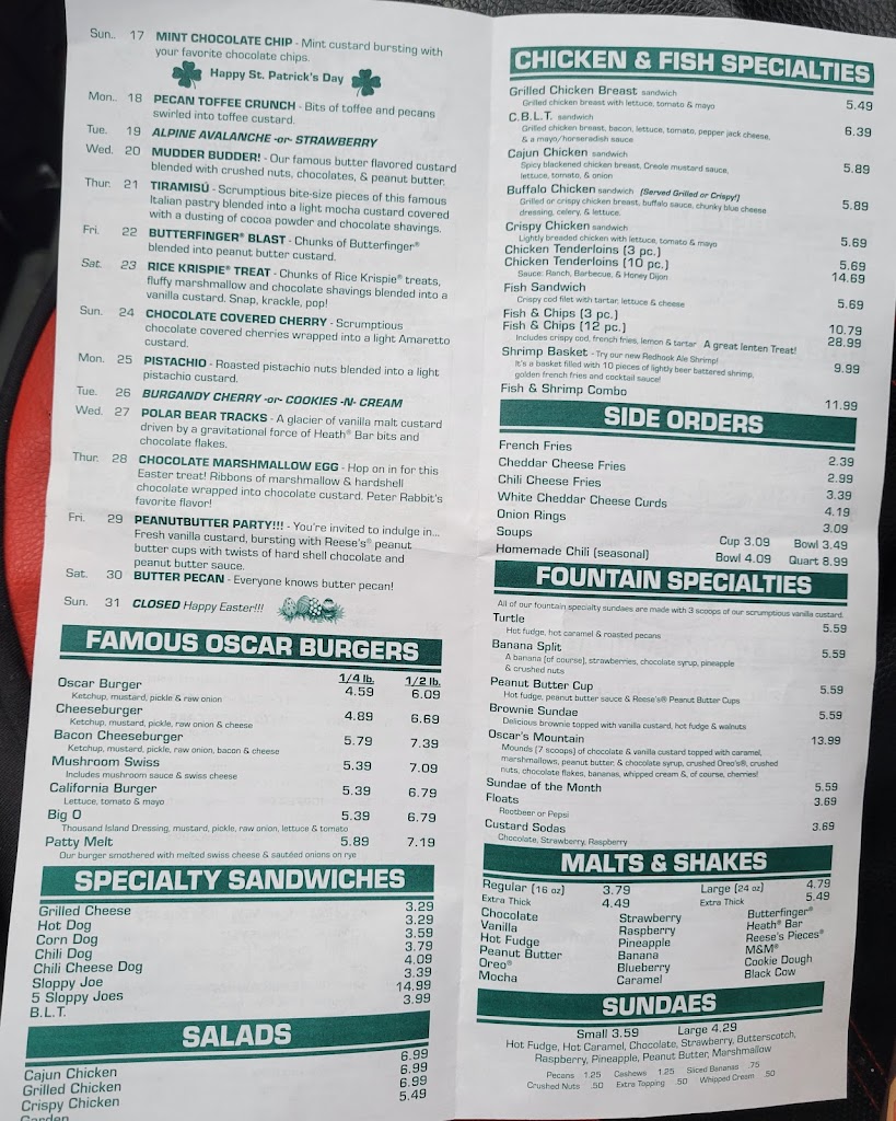  Oscar's Frozen Custard | Franklin