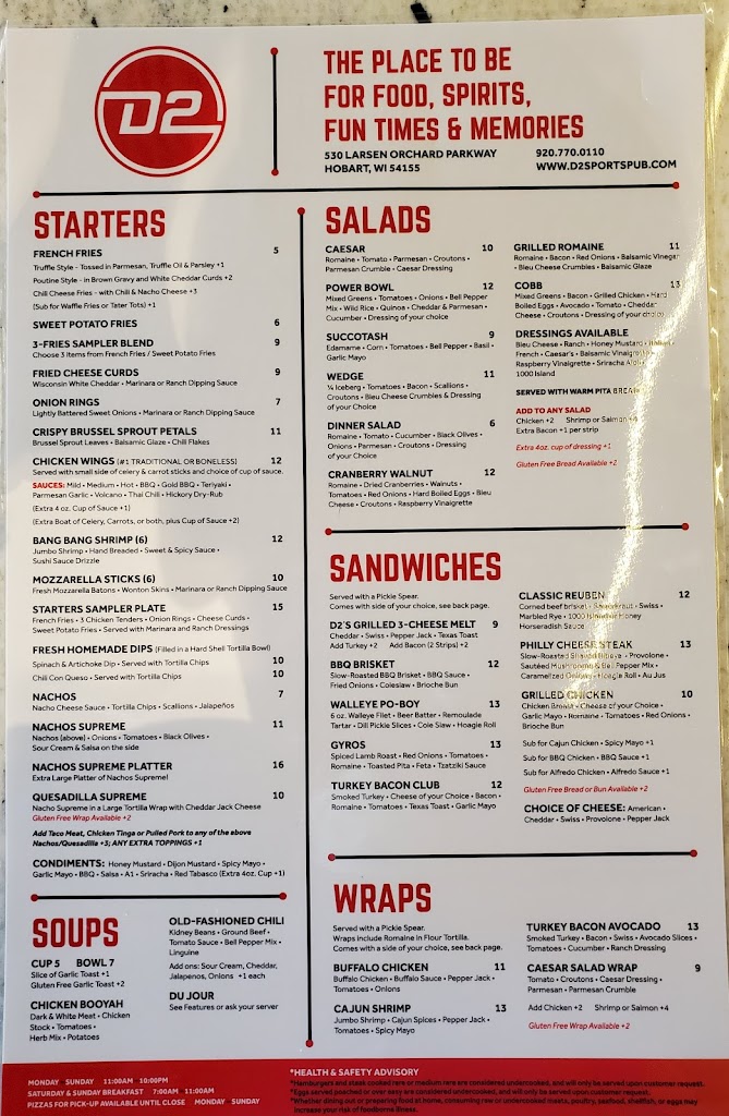  D2 Sports Pub - Hobart