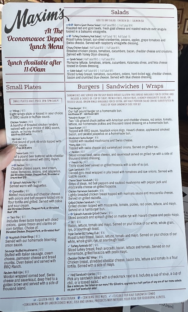  Maxim's at Oconomowoc Depot