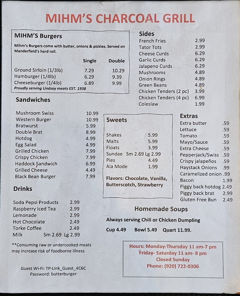  Mihm's Charcoal Grill