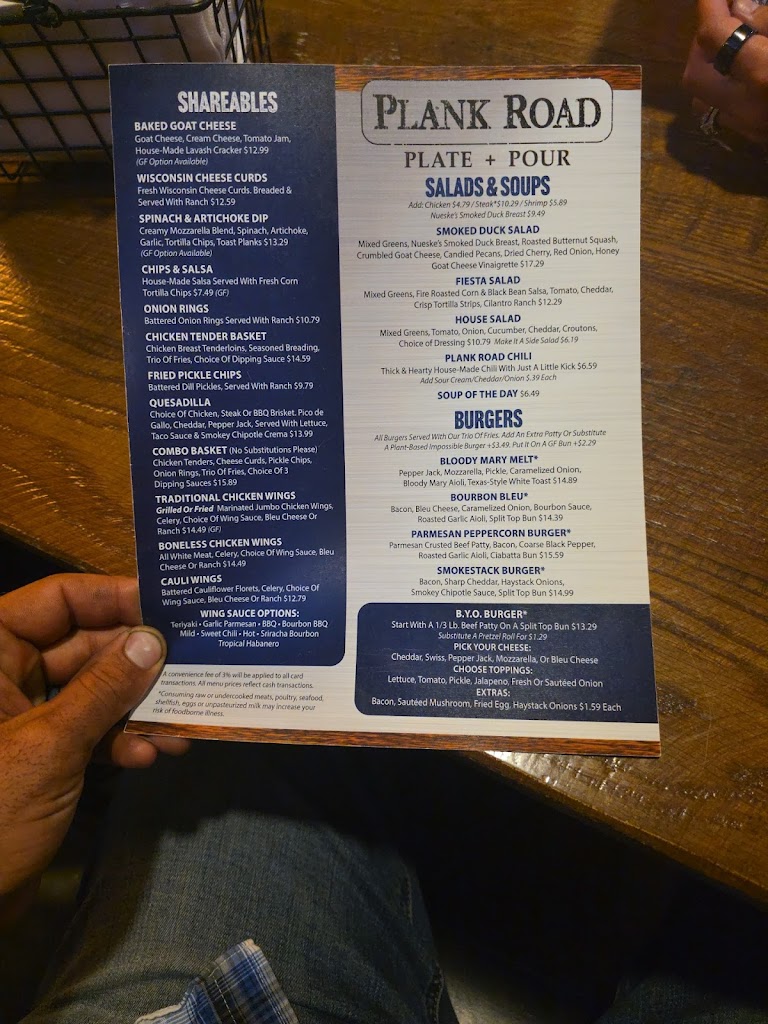  Plank Road Plate & Pour