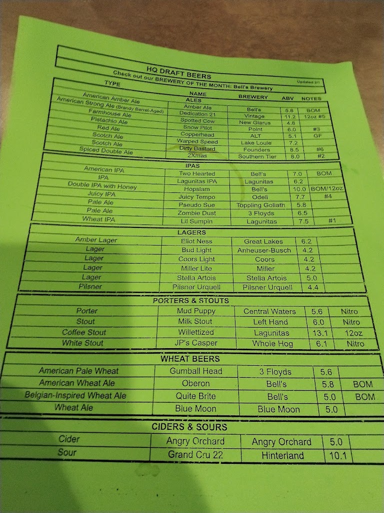  Headquarters Bar & Restaurant