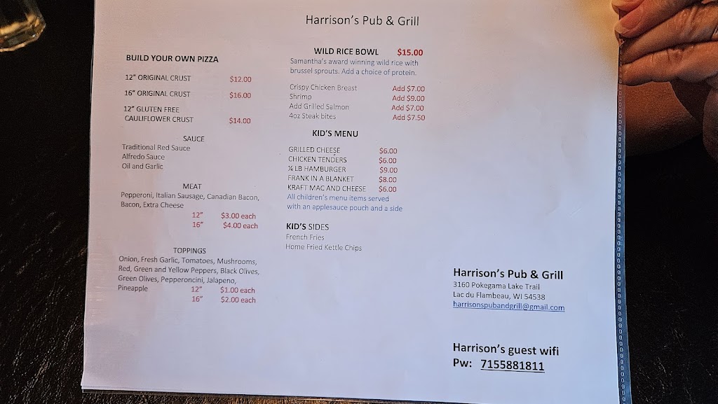  Harrison's Pub and Grill