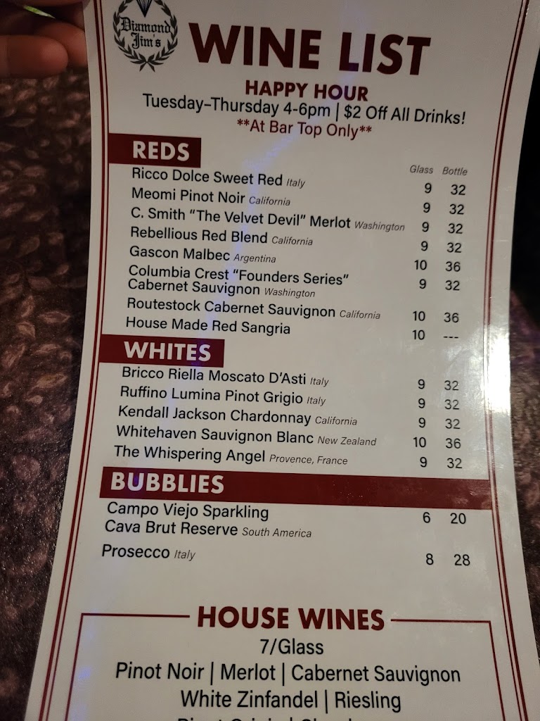  Diamond Jim's Steakhouse