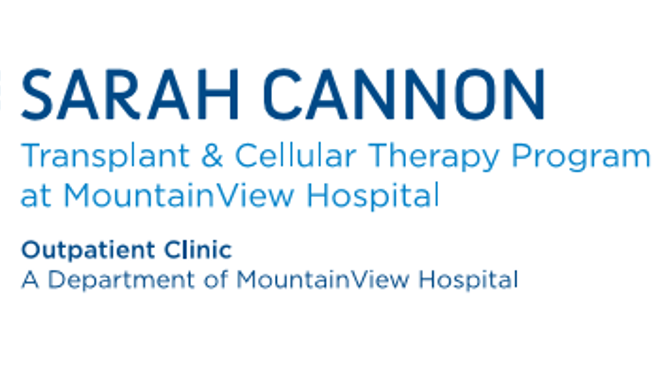  Sarah Cannon Transplant and Cellular Therapy Program at MountainView Hospital Outpatient Clinic