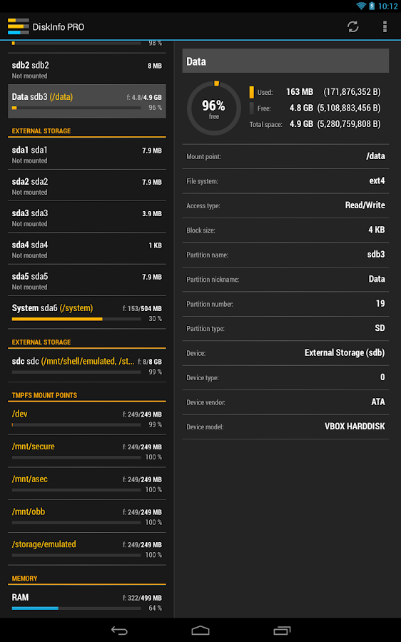 DiskInfo PRO - screenshot