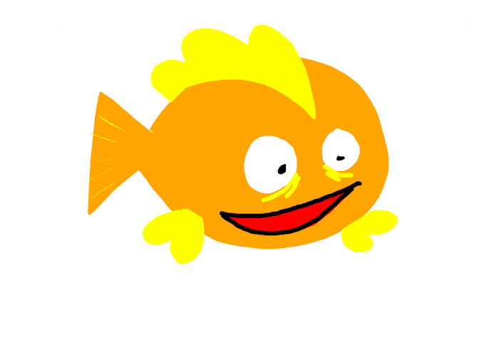 drawed fish hushushushushusbh