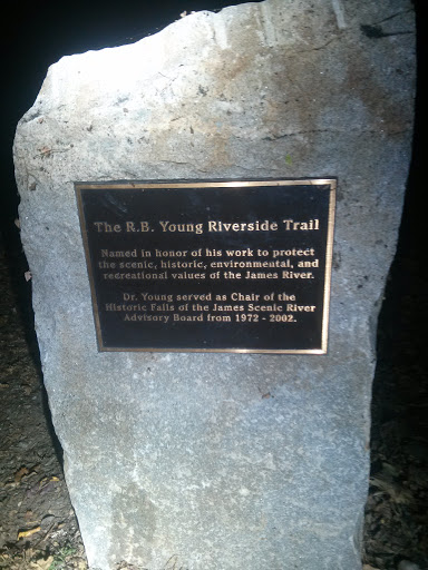 R.B. Young Riverside Trail Marker