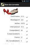 Shoe size converter