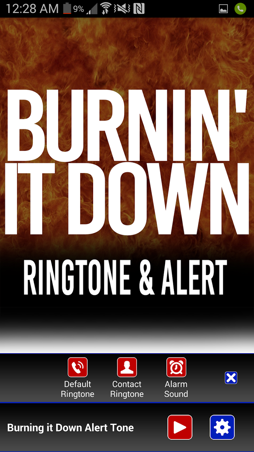 Burnin It Down Ringtone Screen 2