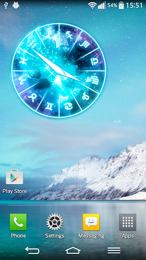 Lucky stars Clock Widget