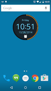 Round Clock Widget Screenshot