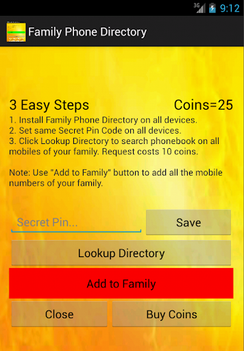 Family Phone Directory
