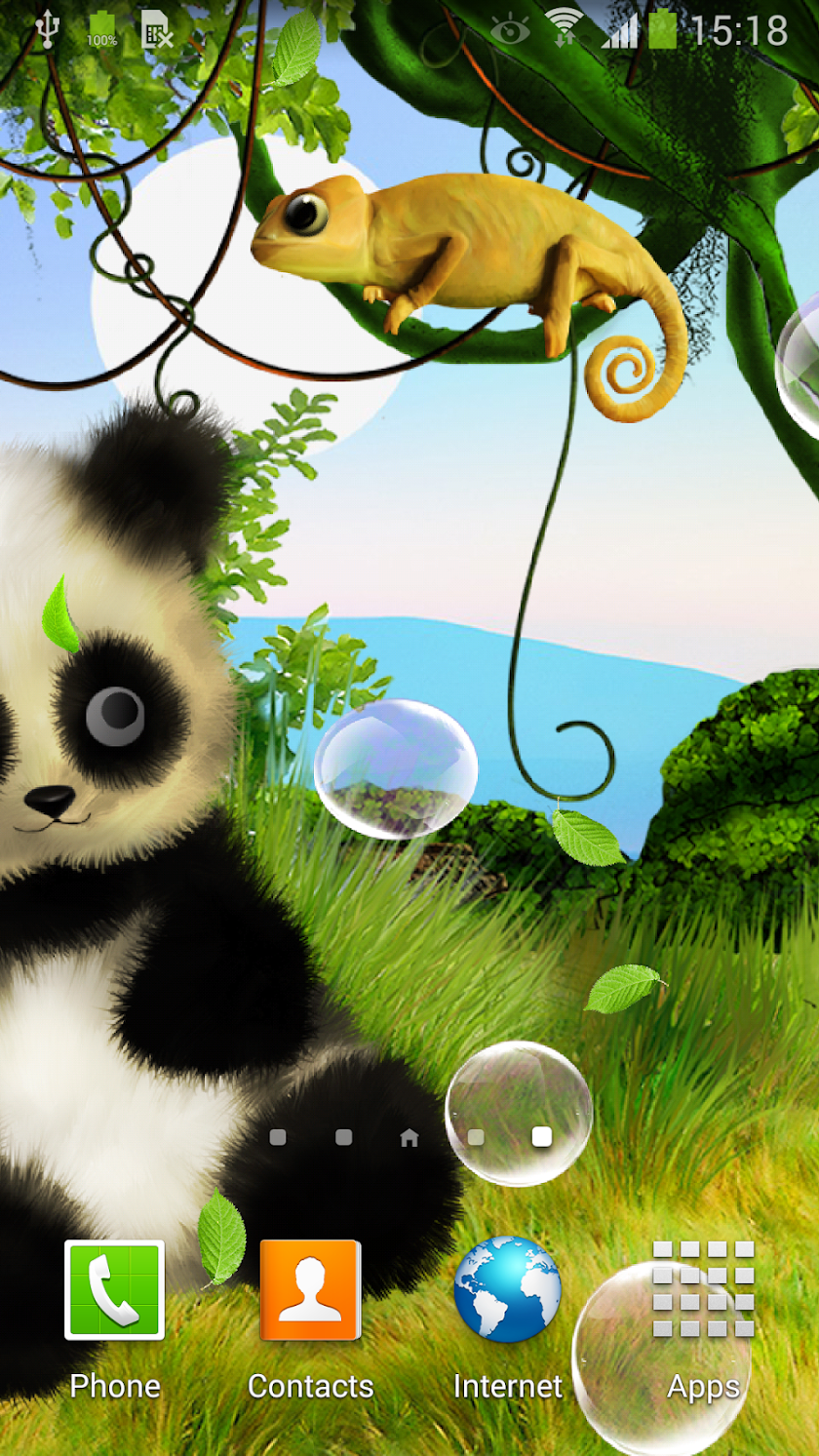 Animated Panda Live Wallpaper Screen 3