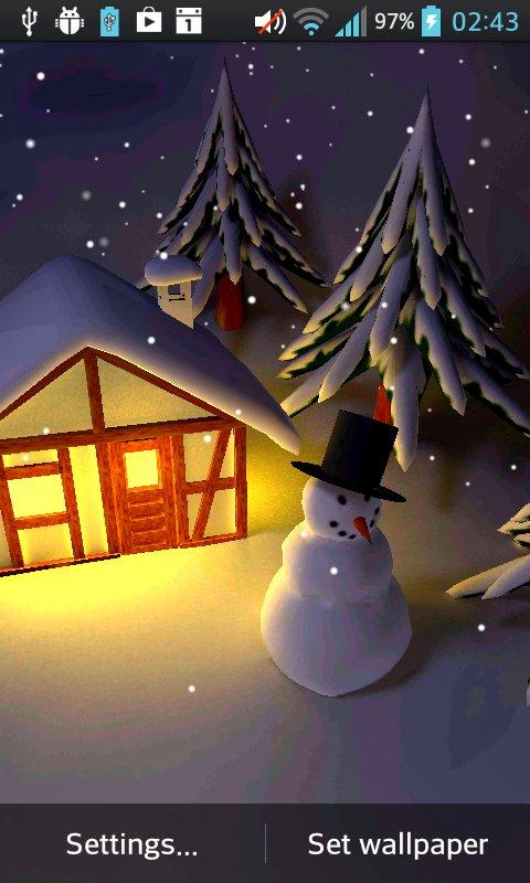 Winter Snow in Gyro 3D Pro Screen 1