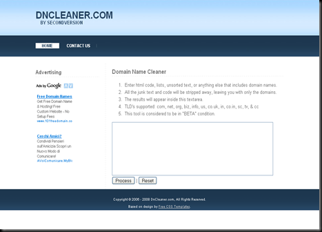 DnCleaner.com - Domain List Cleaner