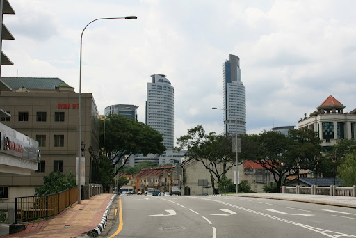 Rue Jalan Ampang désertique
