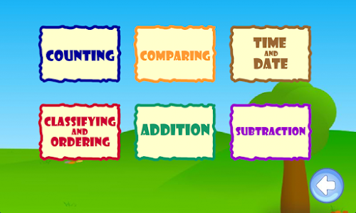 Android application Kindergarten Math Class screenshort
