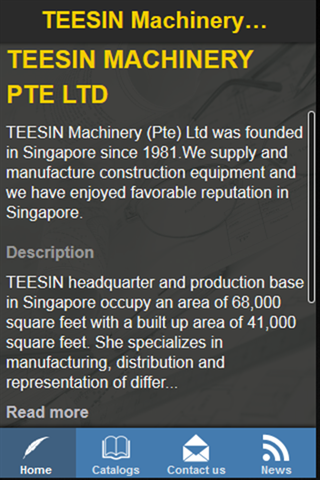 【免費商業App】TEESIN MACHINERY (PTE) LTD-APP點子