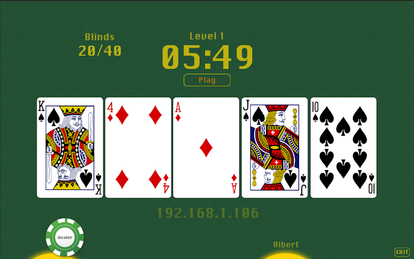 Poker Kit Dealer Screen 3