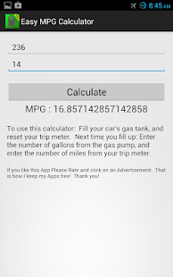 Lastest Easy MPG Calculator APK for PC