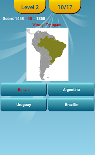 Zemích Světa Na Mapě Quiz - náhled