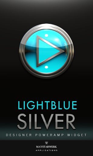 Poweramp Widget Lightblue Meta