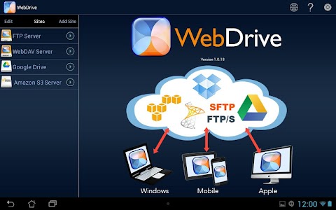 WebDrive, File Transfer Client screenshot 4