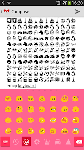Pink Emoji Keyboard Emoticons