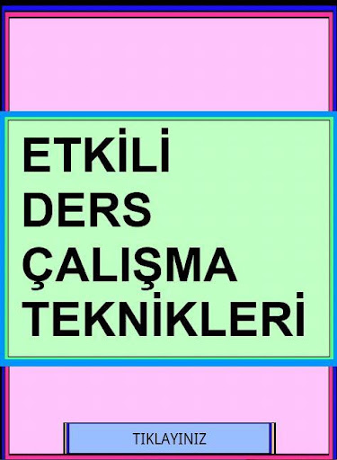 Etkili Ders Çalışma Teknikleri