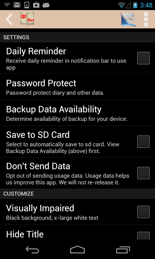 Cognitive Diary CBT SelfHelp Android Apps on Google Play