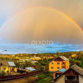 Double rainbow by Catalin-Adrian Neacsu - Landscapes Weather