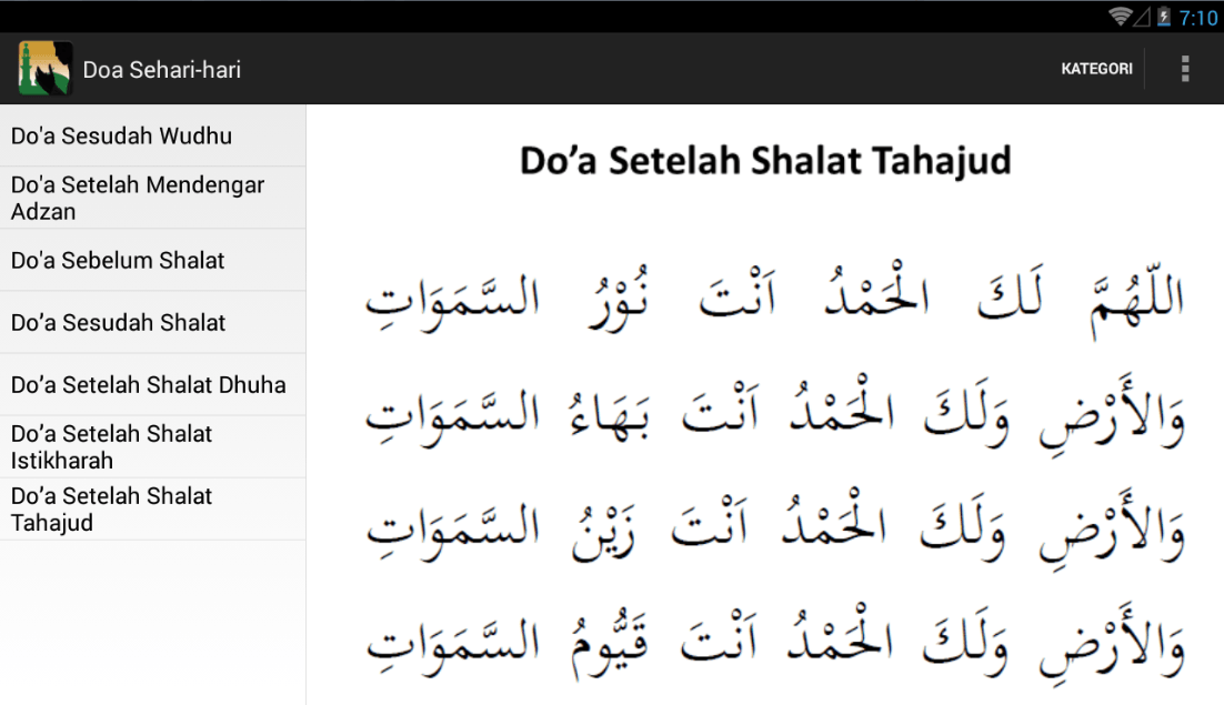 Kumpulan Doa Harian Lengkap Android Apps Appagg