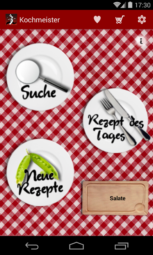 Android application Kochmeister 60.000 Rezepte screenshort